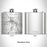 Rendered View of Cloquet Minnesota Map Engraving on 6oz Stainless Steel Flask