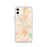 Custom iPhone 11 Cloquet Minnesota Map Phone Case in Watercolor