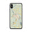 Custom iPhone X/XS Cloquet Minnesota Map Phone Case in Woodblock