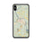 Custom iPhone XS Max Cloquet Minnesota Map Phone Case in Woodblock