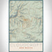 Cloudcroft New Mexico Map Print Portrait Orientation in Woodblock Style With Shaded Background