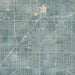 Clovis California Map Print in Afternoon Style Zoomed In Close Up Showing Details