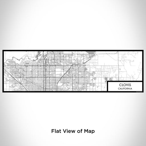 Flat View of Map Custom Clovis California Map Enamel Mug in Classic