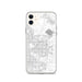 Custom iPhone 11 Clovis California Map Phone Case in Classic