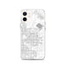 Custom iPhone 12 Clovis California Map Phone Case in Classic