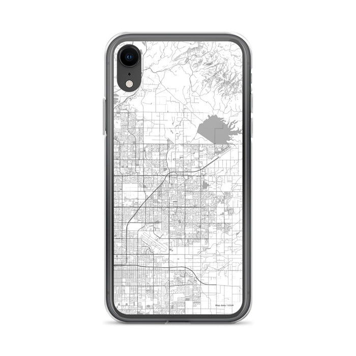 Custom iPhone XR Clovis California Map Phone Case in Classic