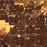 Clovis California Map Print in Ember Style Zoomed In Close Up Showing Details