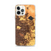 Custom iPhone 12 Pro Max Clovis California Map Phone Case in Ember