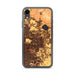 Custom iPhone XR Clovis California Map Phone Case in Ember