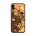 Custom iPhone X/XS Clovis California Map Phone Case in Ember