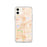 Custom iPhone 11 Clovis California Map Phone Case in Watercolor