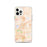 Custom iPhone 12 Pro Clovis California Map Phone Case in Watercolor