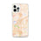 Custom iPhone 12 Pro Max Clovis California Map Phone Case in Watercolor