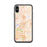 Custom iPhone X/XS Clovis California Map Phone Case in Watercolor