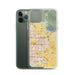 Custom Clovis California Map Phone Case in Woodblock