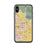 Custom iPhone X/XS Clovis California Map Phone Case in Woodblock