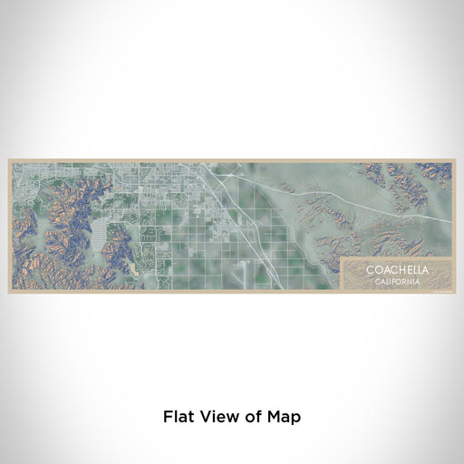 Flat View of Map Custom Coachella California Map Enamel Mug in Afternoon