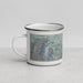 Left View Custom Coachella California Map Enamel Mug in Afternoon