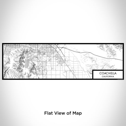 Flat View of Map Custom Coachella California Map Enamel Mug in Classic
