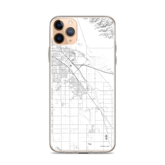 Custom iPhone 11 Pro Max Coachella California Map Phone Case in Classic