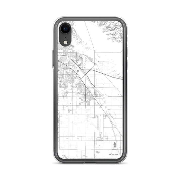 Custom iPhone XR Coachella California Map Phone Case in Classic