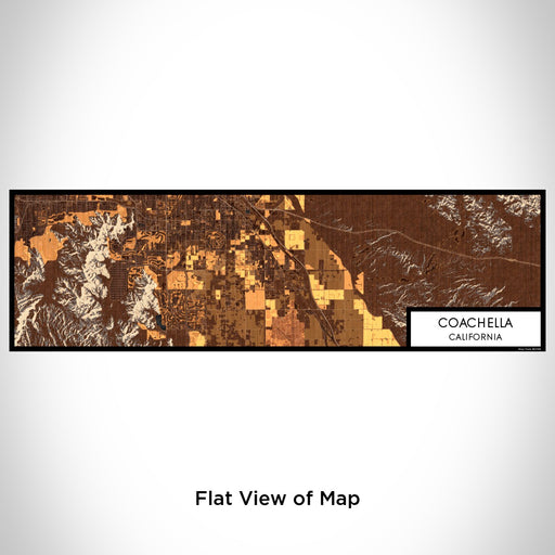 Flat View of Map Custom Coachella California Map Enamel Mug in Ember