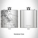 Rendered View of Coachella California Map Engraving on 6oz Stainless Steel Flask