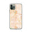 Custom iPhone 11 Pro Coachella California Map Phone Case in Watercolor