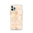 Custom iPhone 12 Pro Coachella California Map Phone Case in Watercolor