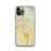 Custom iPhone 11 Pro Coachella California Map Phone Case in Woodblock