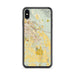 Custom iPhone XS Max Coachella California Map Phone Case in Woodblock