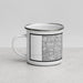 Left View Custom Coconut Creek Florida Map Enamel Mug in Classic