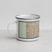 Left View Custom Coconut Creek Florida Map Enamel Mug in Woodblock
