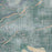 Cody Wyoming Map Print in Afternoon Style Zoomed In Close Up Showing Details