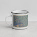 Left View Custom Cody Wyoming Map Enamel Mug in Afternoon