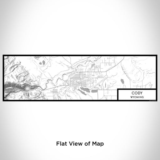 Flat View of Map Custom Cody Wyoming Map Enamel Mug in Classic
