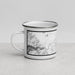 Left View Custom Cody Wyoming Map Enamel Mug in Classic