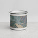 Front View Custom Coeur d'Alene Idaho Map Enamel Mug in Afternoon
