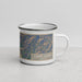 Right View Custom Coeur d'Alene Idaho Map Enamel Mug in Afternoon