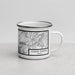 Right View Custom Coeur d'Alene Idaho Map Enamel Mug in Classic