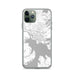 Custom iPhone 11 Pro Coeur d'Alene Idaho Map Phone Case in Classic