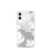 Custom iPhone 12 mini Coeur d'Alene Idaho Map Phone Case in Classic