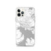 Custom iPhone 12 Pro Coeur d'Alene Idaho Map Phone Case in Classic