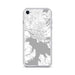 Custom iPhone SE Coeur d'Alene Idaho Map Phone Case in Classic