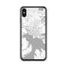 Custom iPhone XS Max Coeur d'Alene Idaho Map Phone Case in Classic