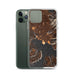 Custom Coeur d'Alene Idaho Map Phone Case in Ember
