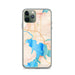Custom iPhone 11 Pro Coeur d'Alene Idaho Map Phone Case in Watercolor