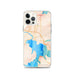 Custom iPhone 12 Pro Coeur d'Alene Idaho Map Phone Case in Watercolor