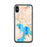 Custom iPhone X/XS Coeur d'Alene Idaho Map Phone Case in Watercolor