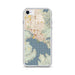Custom iPhone SE Coeur d'Alene Idaho Map Phone Case in Woodblock